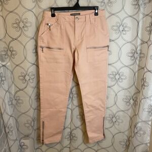 Women's Kate & Mallory Peach Pants With Zipper Pockets Size 6